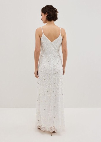 Phase Eight Alexia Embellished Wedding Dress White Canada | KRHAIB-621